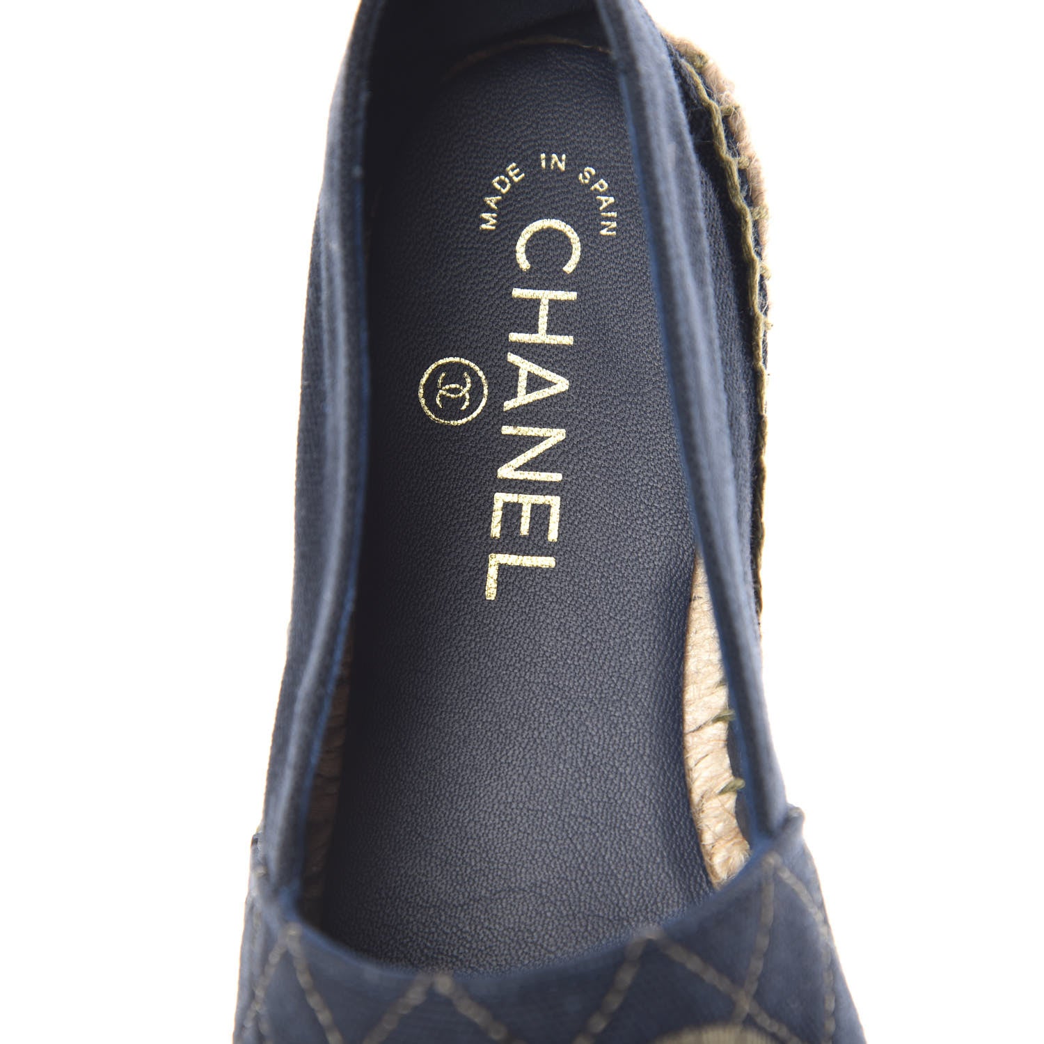 Chanel Fabric CC Espadrilles 39 Blue Green 8 of 10
