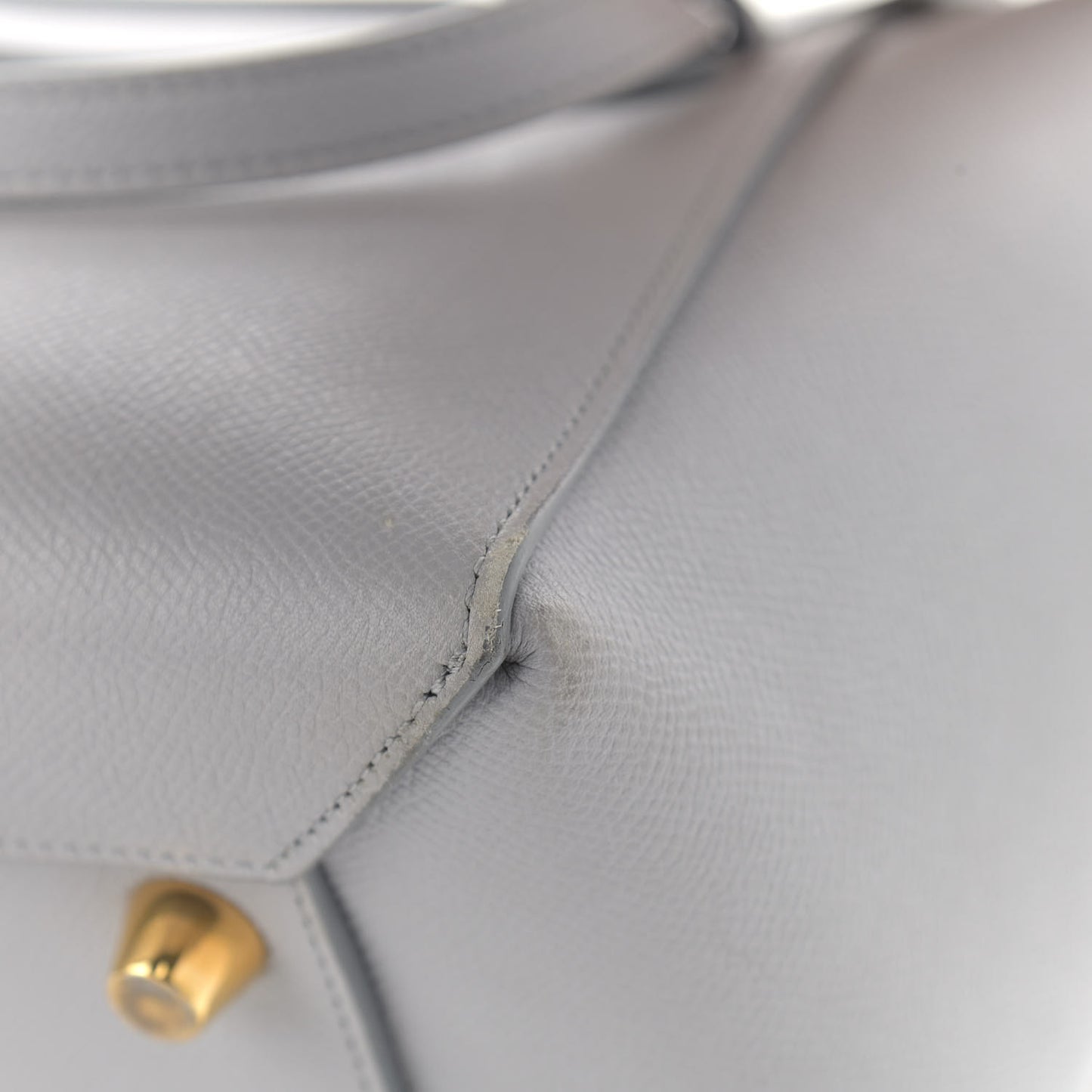 Grained Calfskin Micro Belt Bag Cloud
