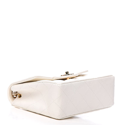 Chanel Caviar Quilted Mini Square Flap White 4 of 14