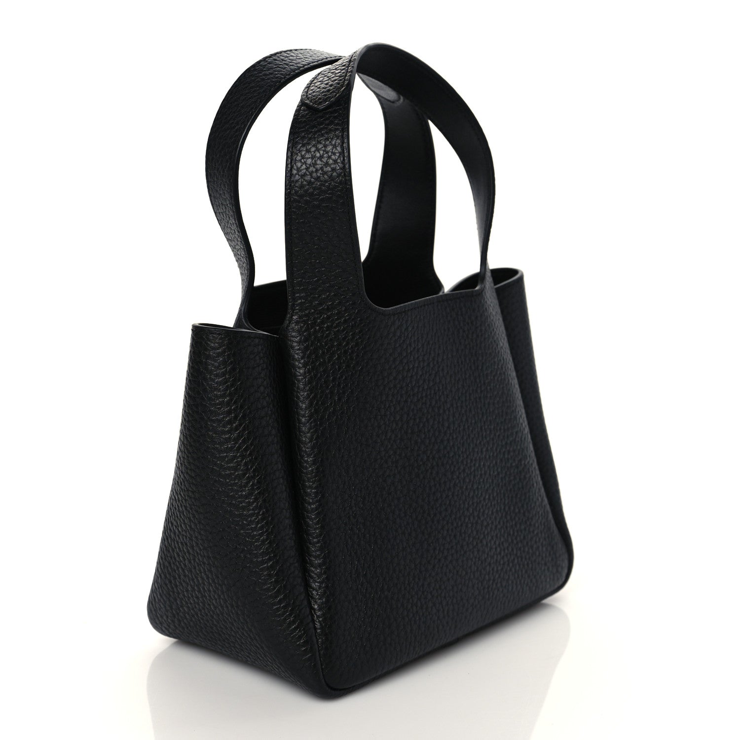 Prada Vitello Daino Soft Mini Dynamique Tote Black 2 of 8