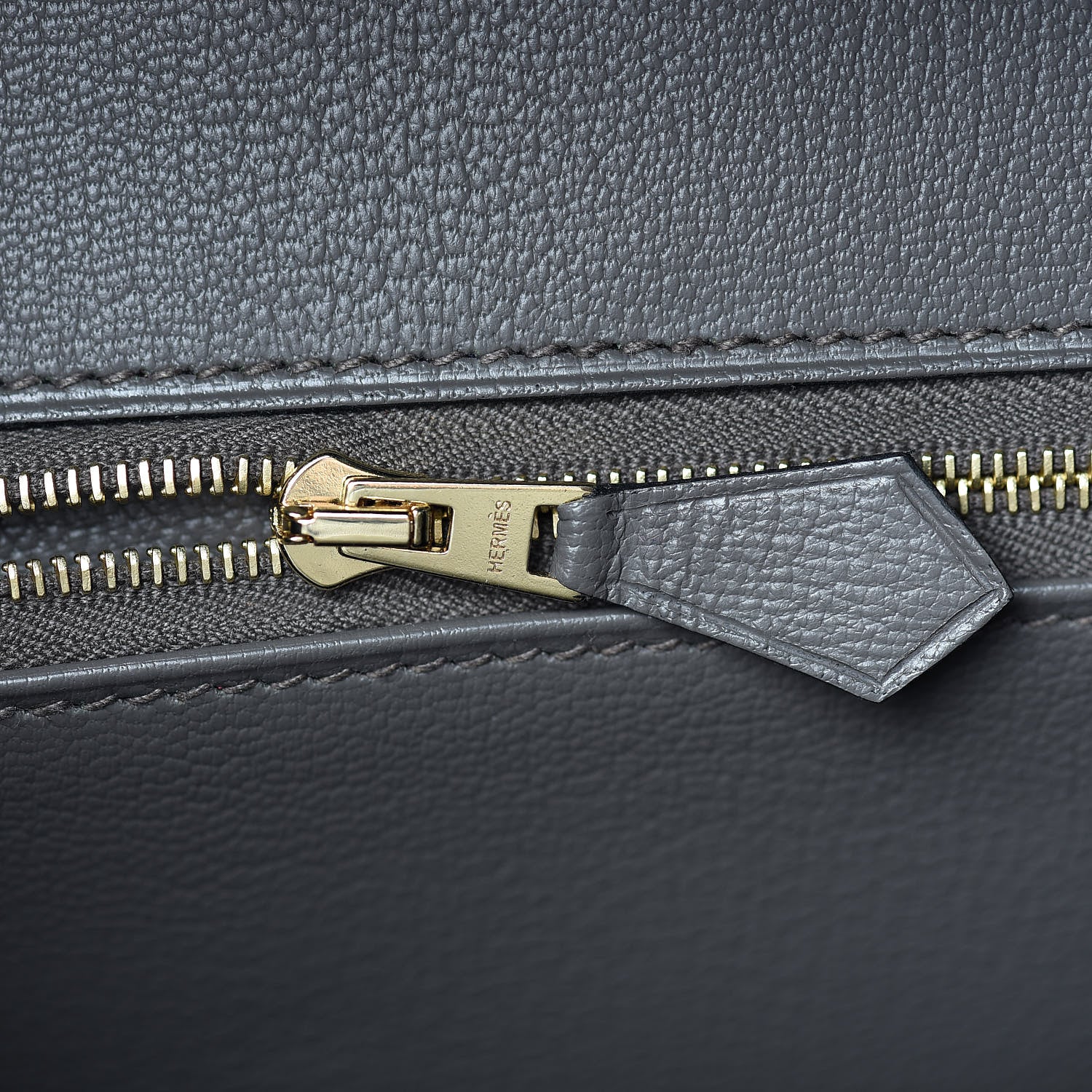Hermes Epsom Horseshoe Birkin 35 Bleu Saphir Etain 16 of 35