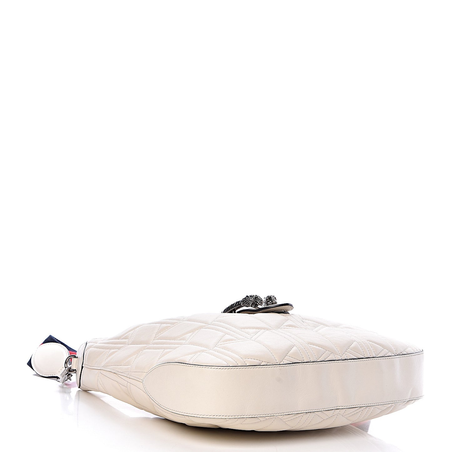 Calfskin Web Quilted Medium Dionysus Hobo White