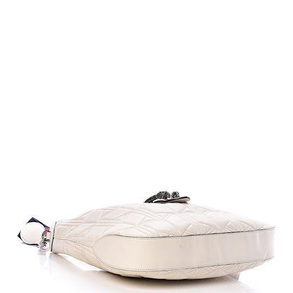 Gucci Calfskin Web Quilted Medium Dionysus Hobo White 4 of 13