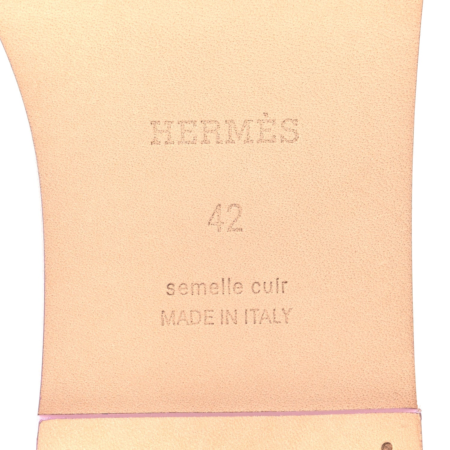 Hermes Calfskin Oran Sandals 42 Bruyère 8 of 9