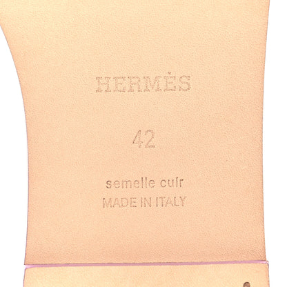 Hermes Calfskin Oran Sandals 42 Bruyère 8 of 9