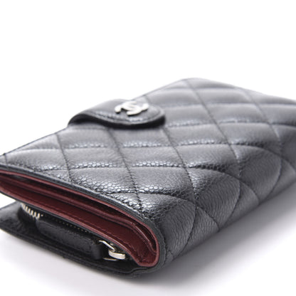 Chanel Caviar Quilted Zipped Pocket Wallet Black 6 of 12
