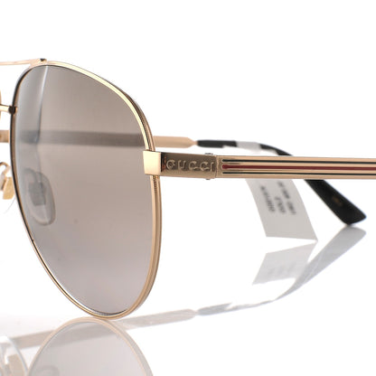 Gucci Aviator Sunglasses GG0137 Gold 8 of 9