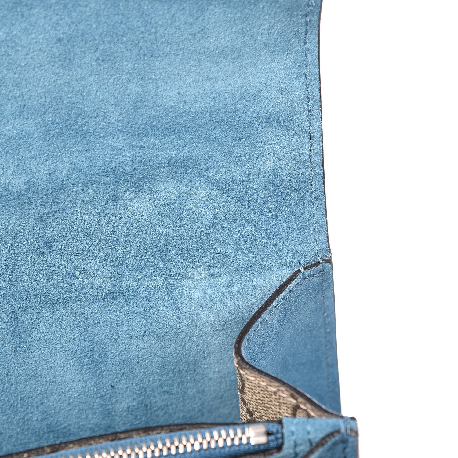 Gucci GG Supreme Monogram Angry Cat Embroidered Medium Dionysus Shoulder Bag Beige Ultramarine 11 of 13