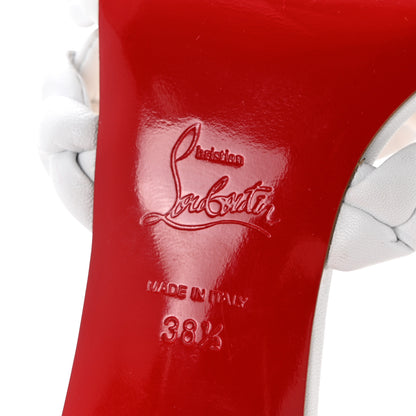 Christian Louboutin Nappa Marmela Mules 38.5 Bianco 7 of 10