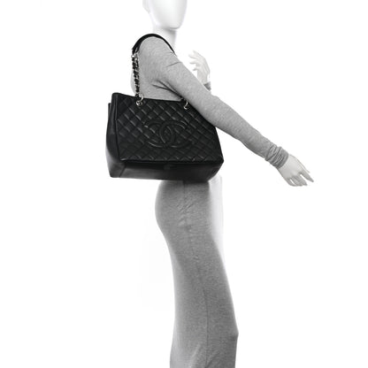 Chanel Caviar Quilted Grand Shopping Tote GST Black 2 of 13