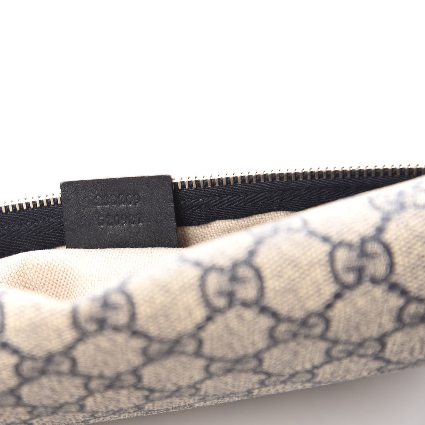 GG Supreme Monogram Belt Bag Navy