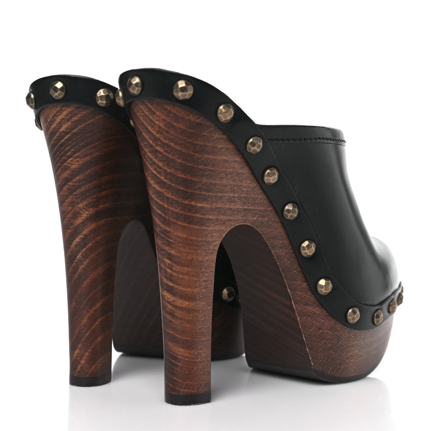 Saint Laurent Smooth Calfskin Camoy Clogs 39.5 Black 4 of 10