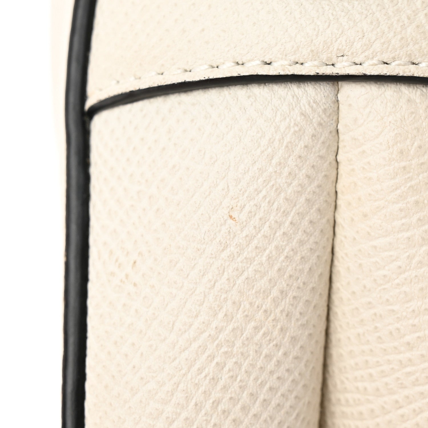 Christian Dior Grained Calfskin Saddle Bag White 11 of 14
