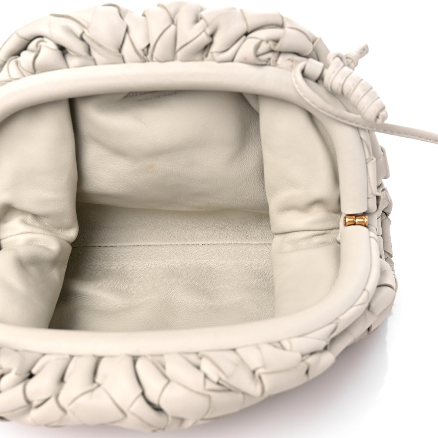 Nappa Intrecciato The Mini Pouch Chalk