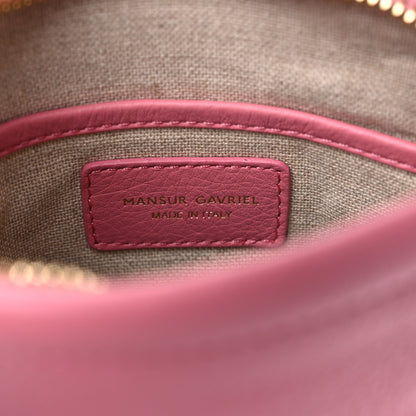 Mansur Gavriel Pebbled Calfskin Mini Zip Bucket Bag Pink 5 of 11
