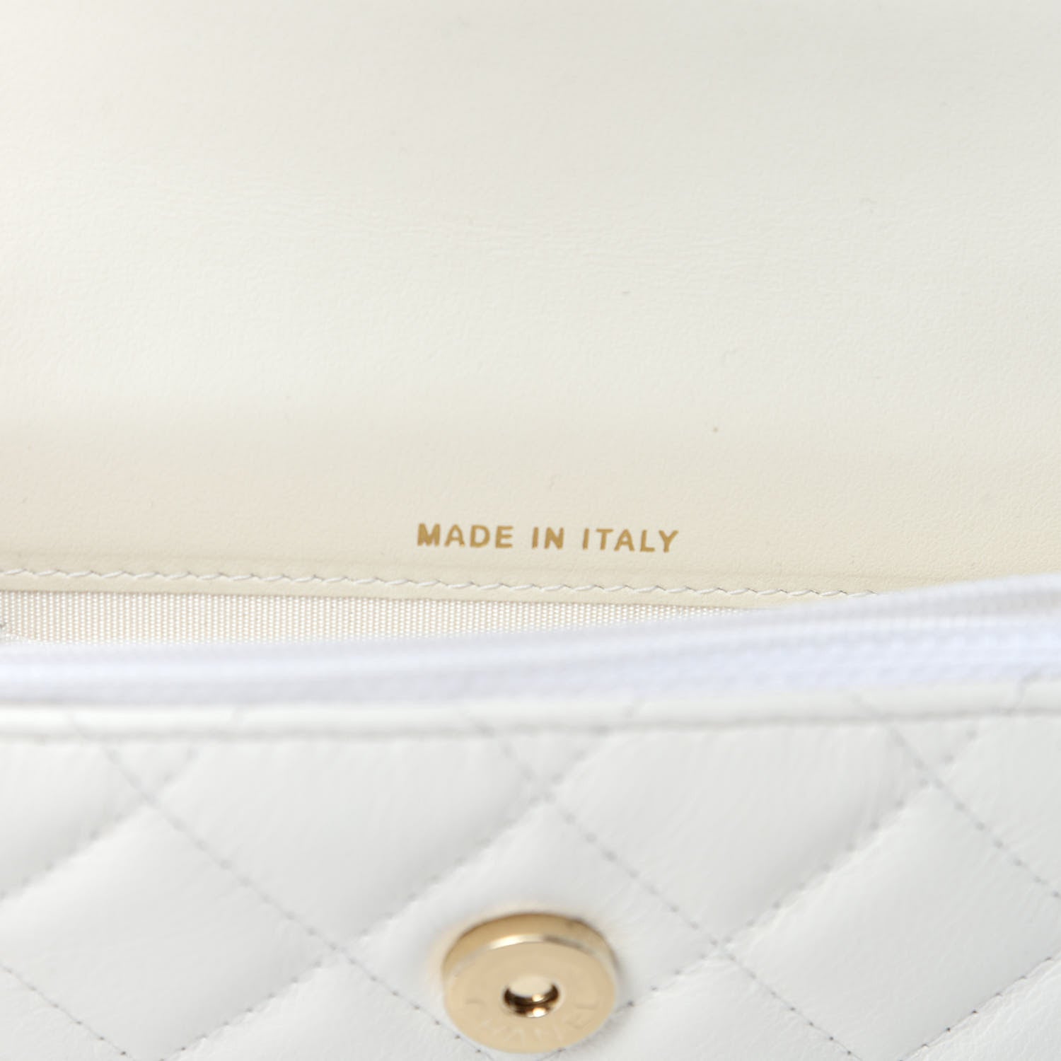 Chanel Calfskin Quilted Maxi Pearls Clutch With Chain White 9 of 12