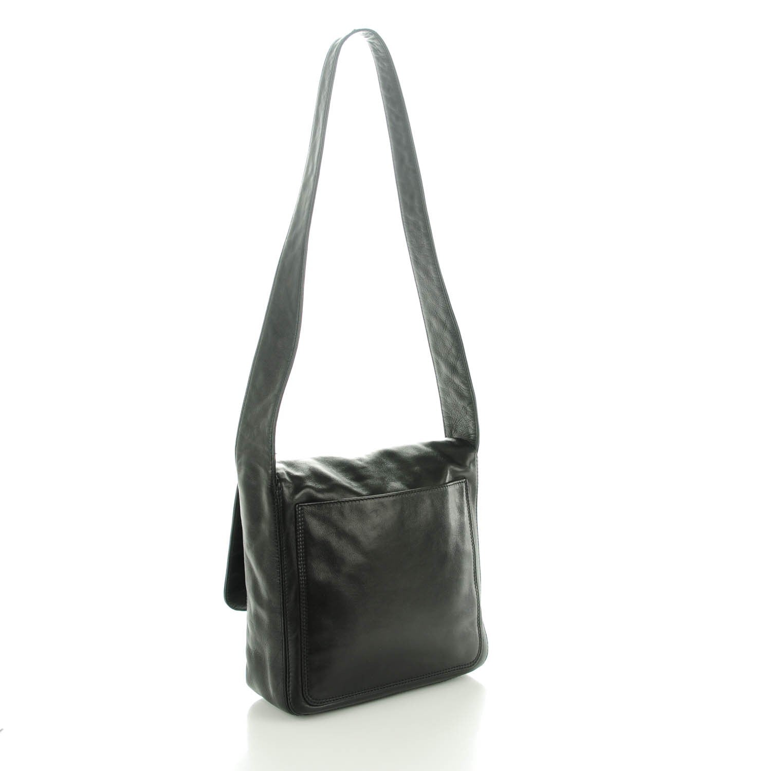 Chanel Lambskin CC Shoulder Flap Bag Black 3 of 7