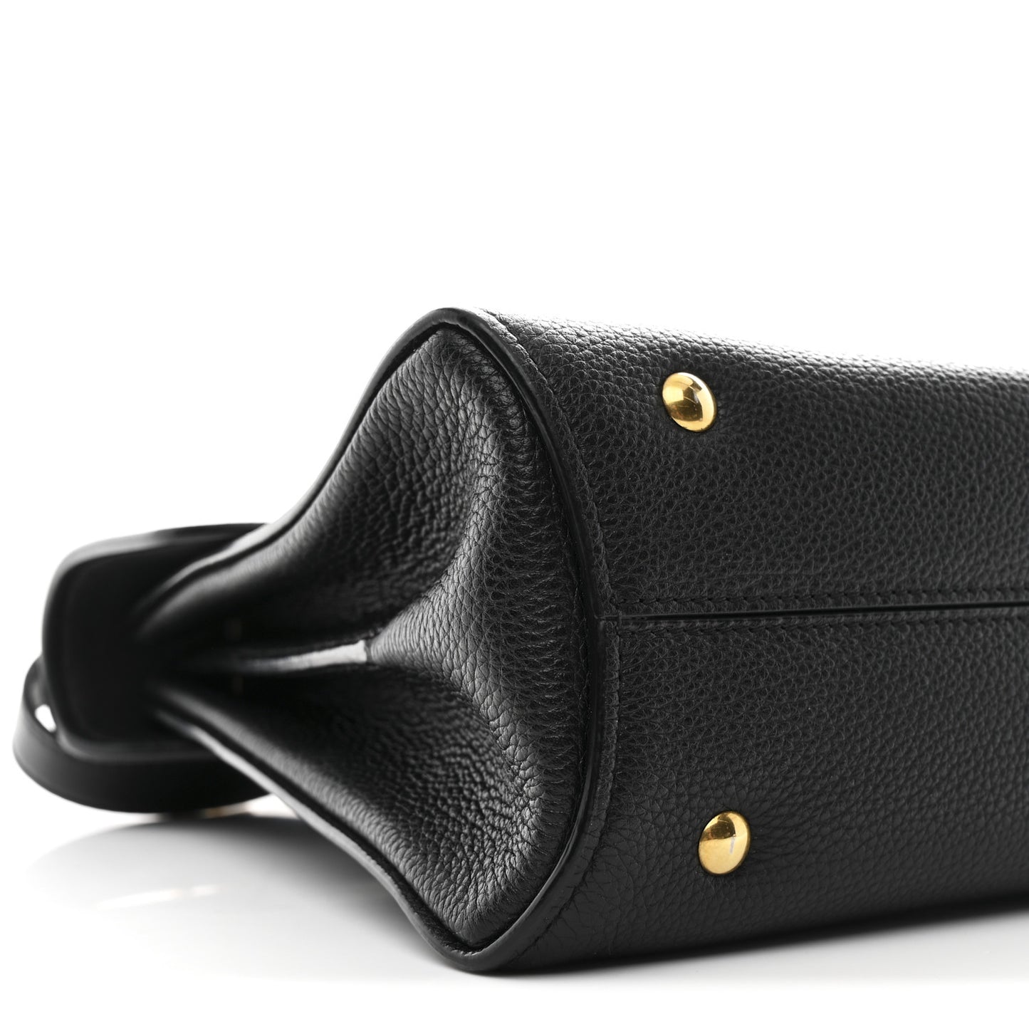 Calfskin Small Margot Top Handle Satchel Black