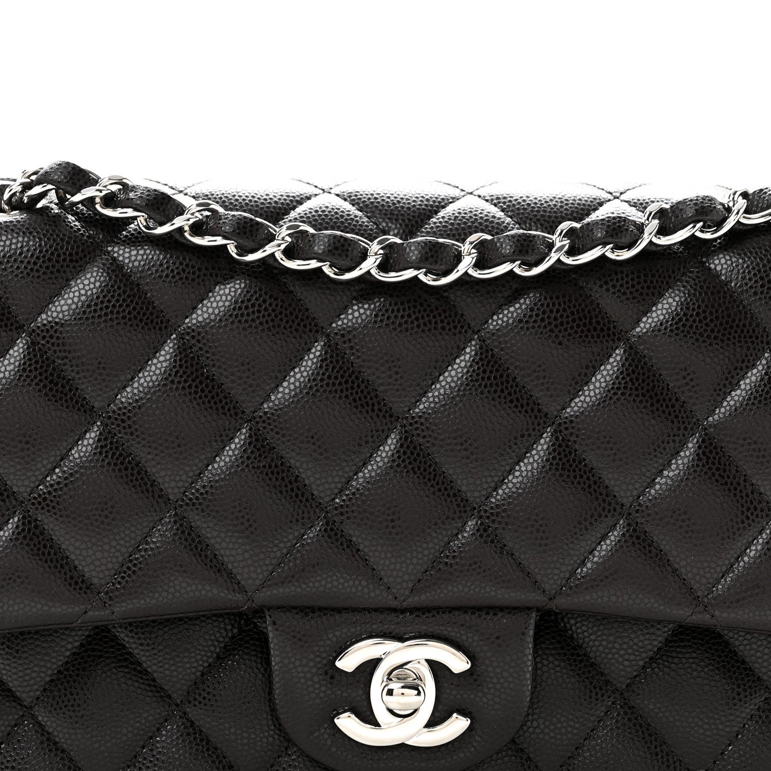 Chanel Caviar Quilted Medium Double Flap Brown 8 of 11