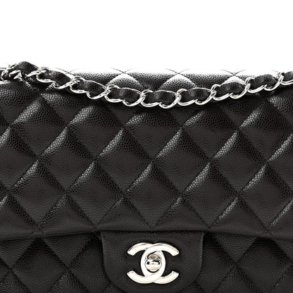 Chanel Caviar Quilted Medium Double Flap Brown 8 of 11