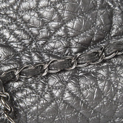 Chanel Vinyl Graphic Edge Tote Silver 19 of 21