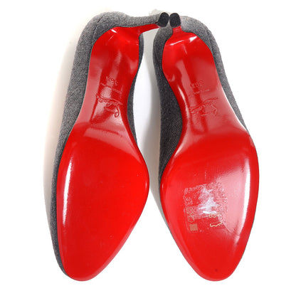 Christian Louboutin Flannel Simple 85 Pumps Light Grey 36.5 5 of 7