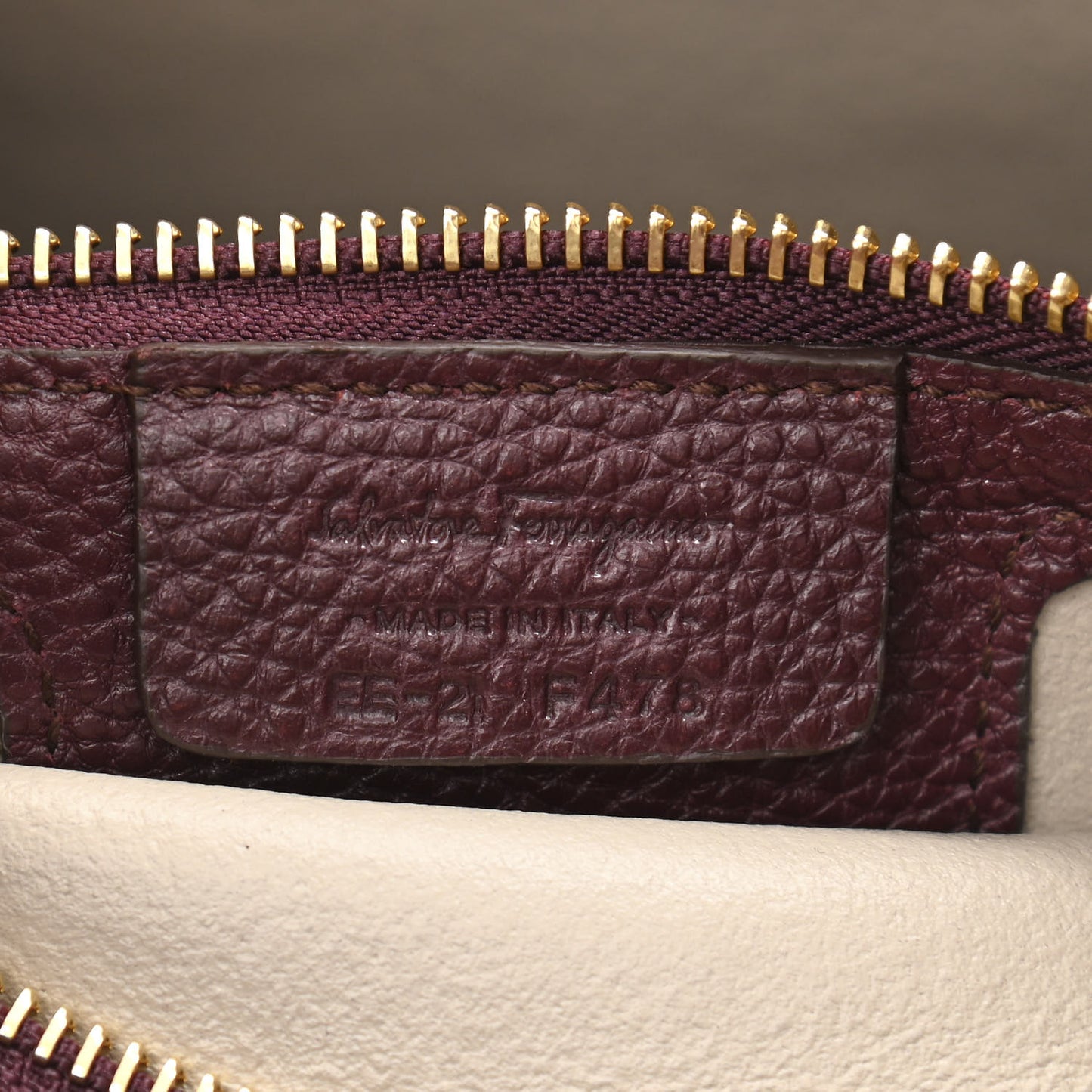 Hammered Calfskin Double Handle Small Amy Tote Red