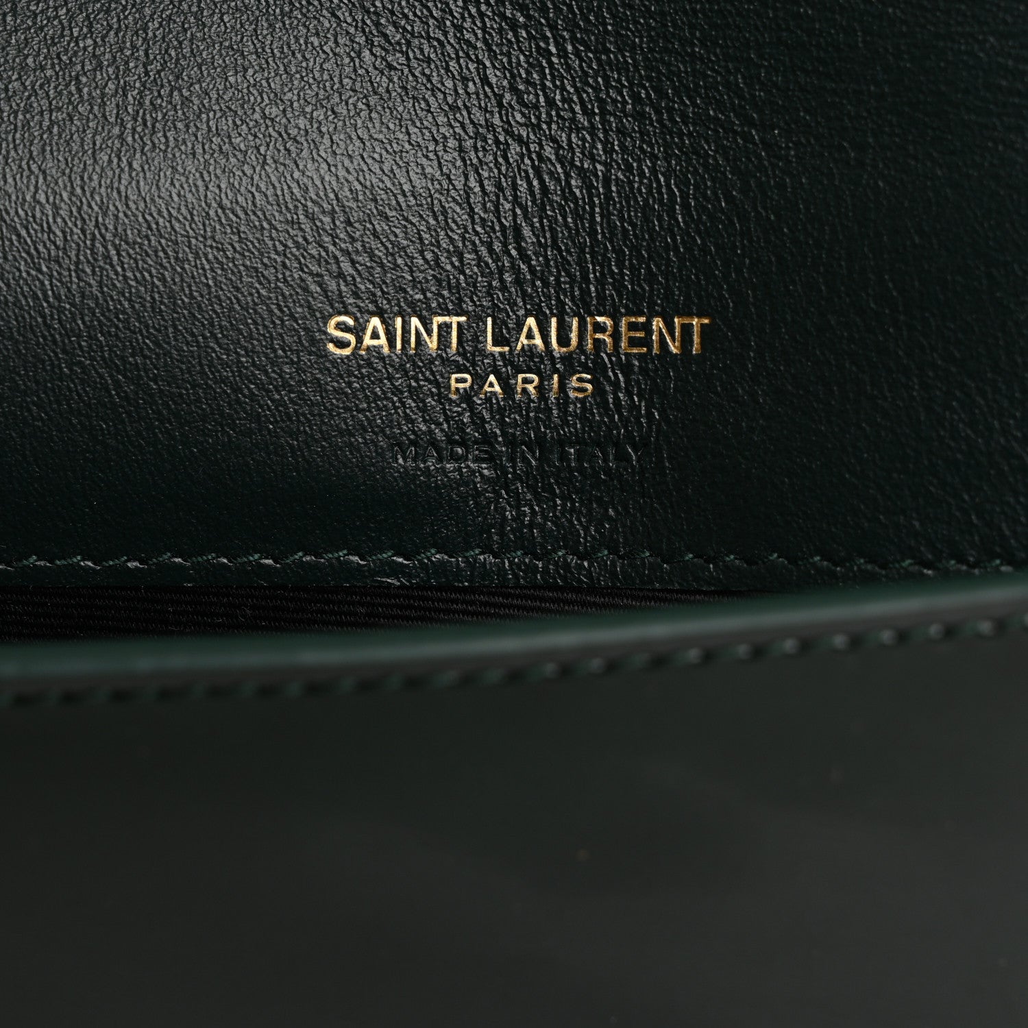 Saint Laurent Vernice Diamond Monogram Phone Holder Crossbody Fir Leaf 6 of 10