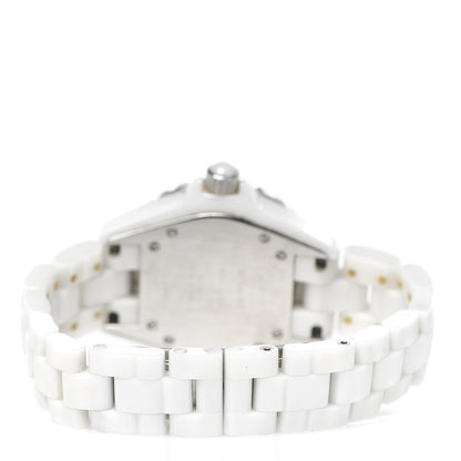 Chanel Stainless Steel Ceramic 33mm J12 Quartz Watch White 4 of 7