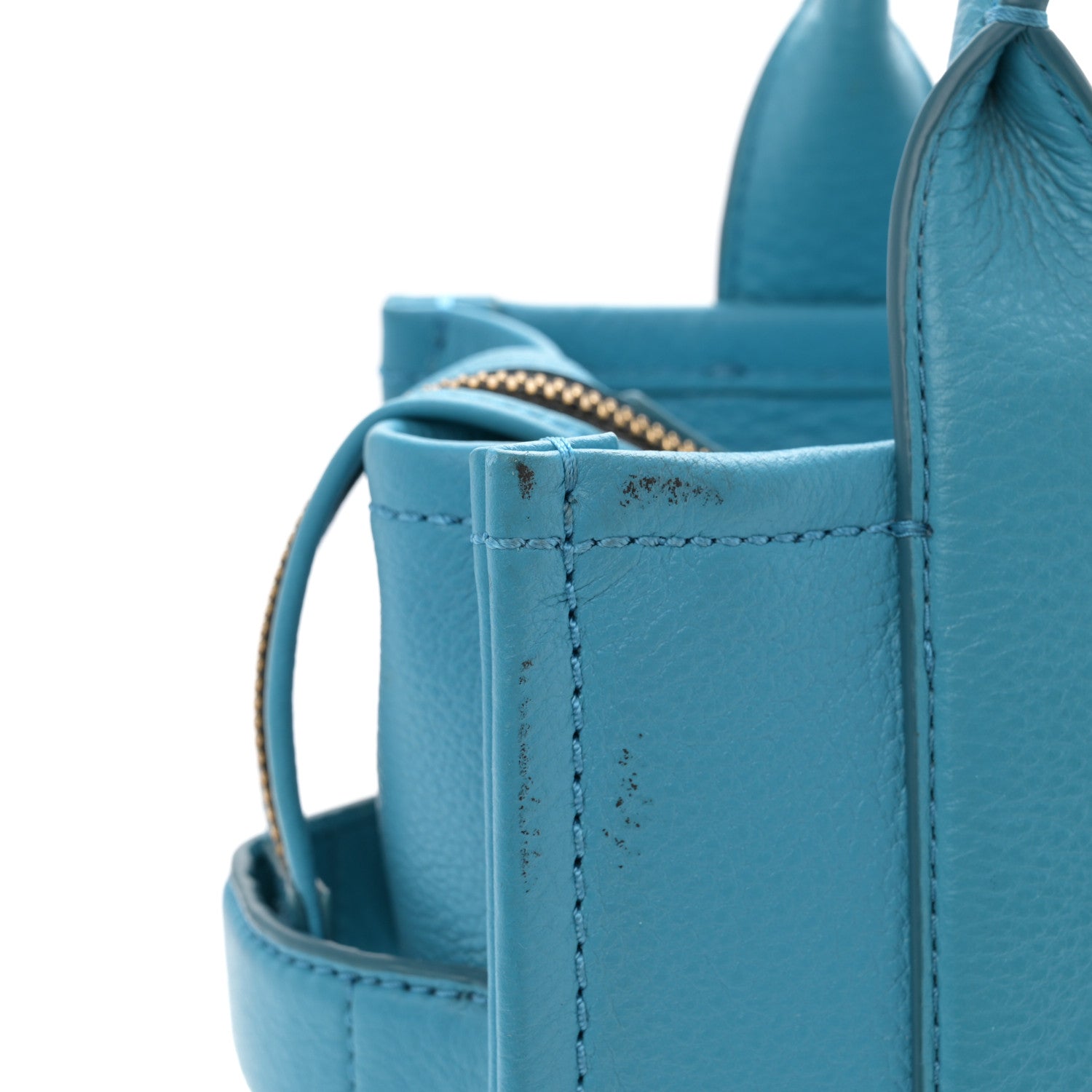 Marc Jacobs Grained Calfskin Small The Tote Bag Barrier Reef Barrier Reef 12 of 13