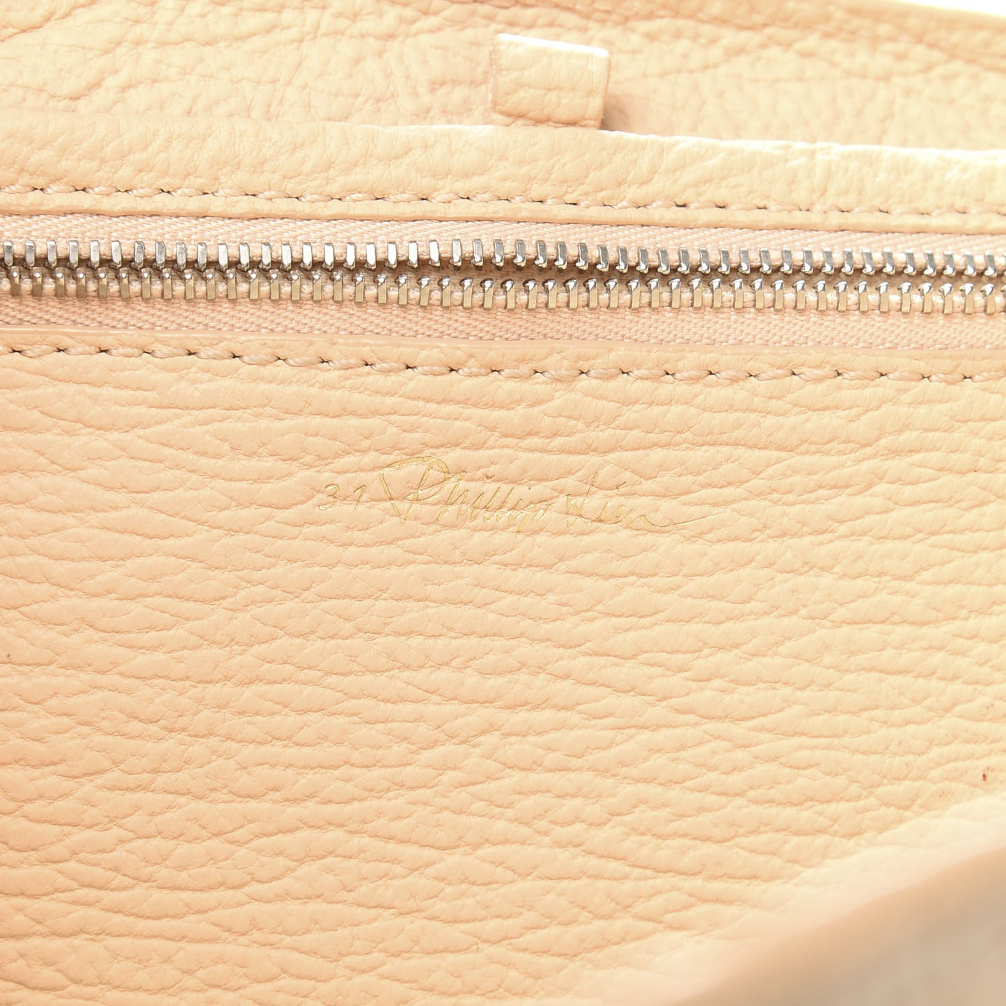 3.1 Textured Calfskin Pashli Backpack White Peach
