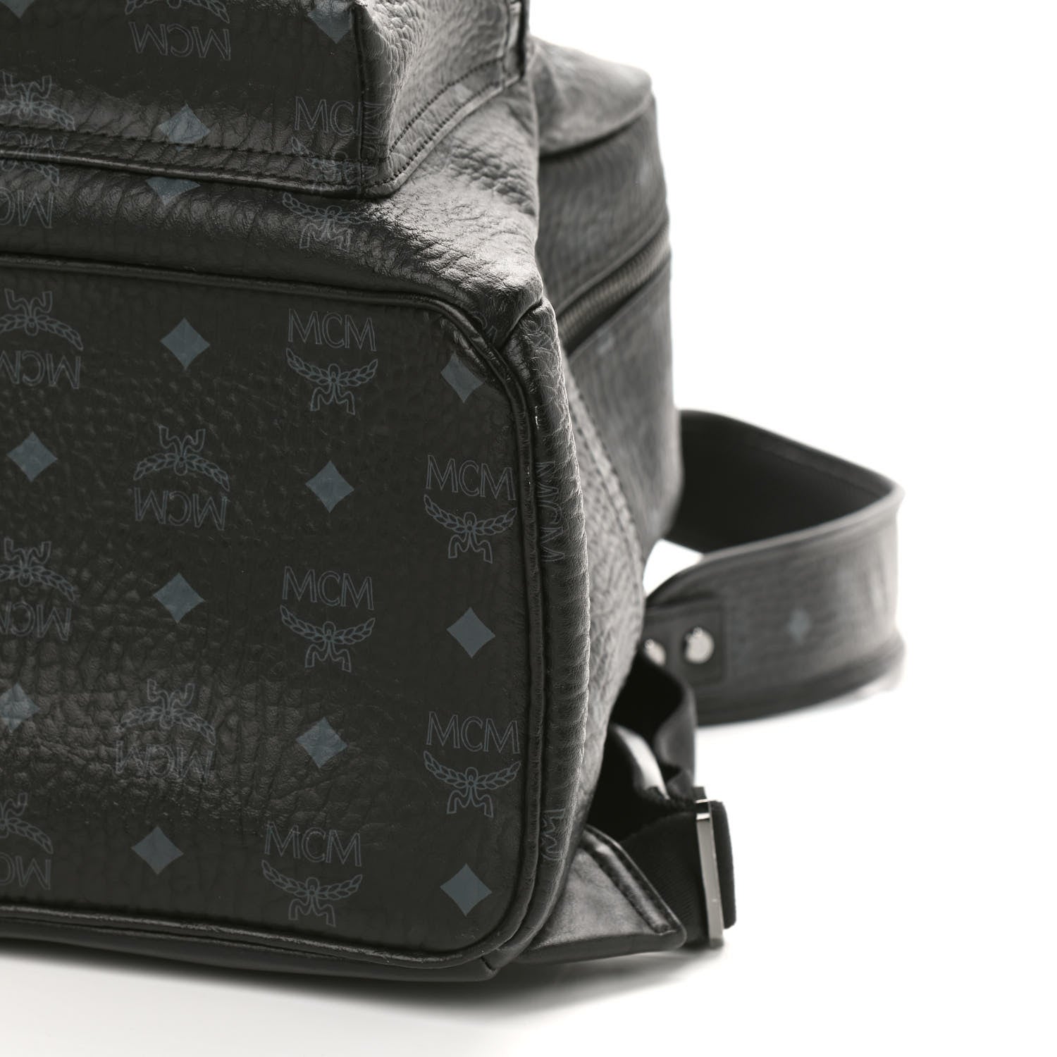 MCM Visetos Medium Stark Backpack Black 9 of 9