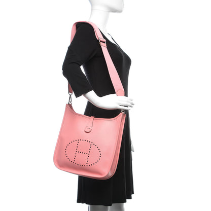 Hermes Epsom Evelyne III PM Rose Confetti 2 of 10