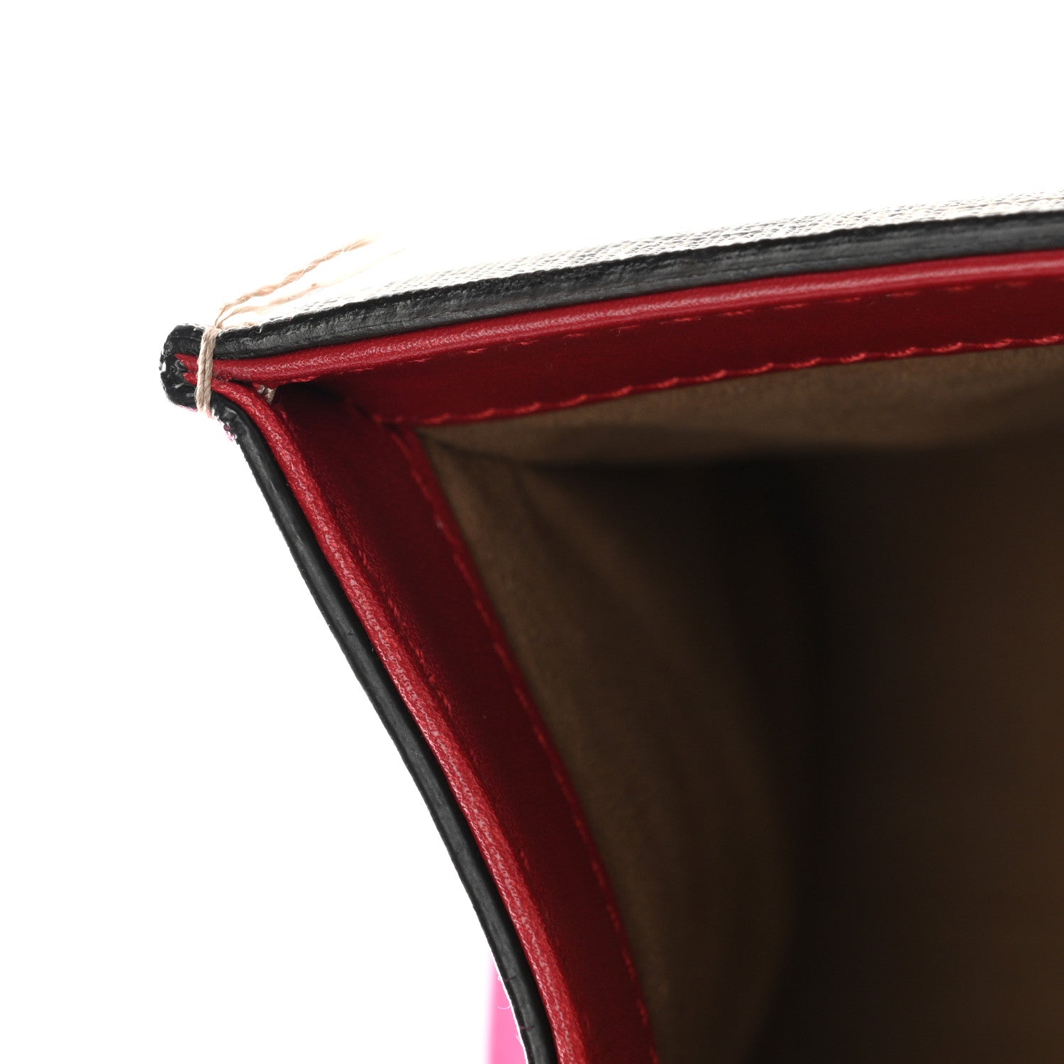 Gucci GG Supreme Monogram Calfskin Small Padlock Top Handle Bag Beige Hibiscus Red New Rosette 30 of 37