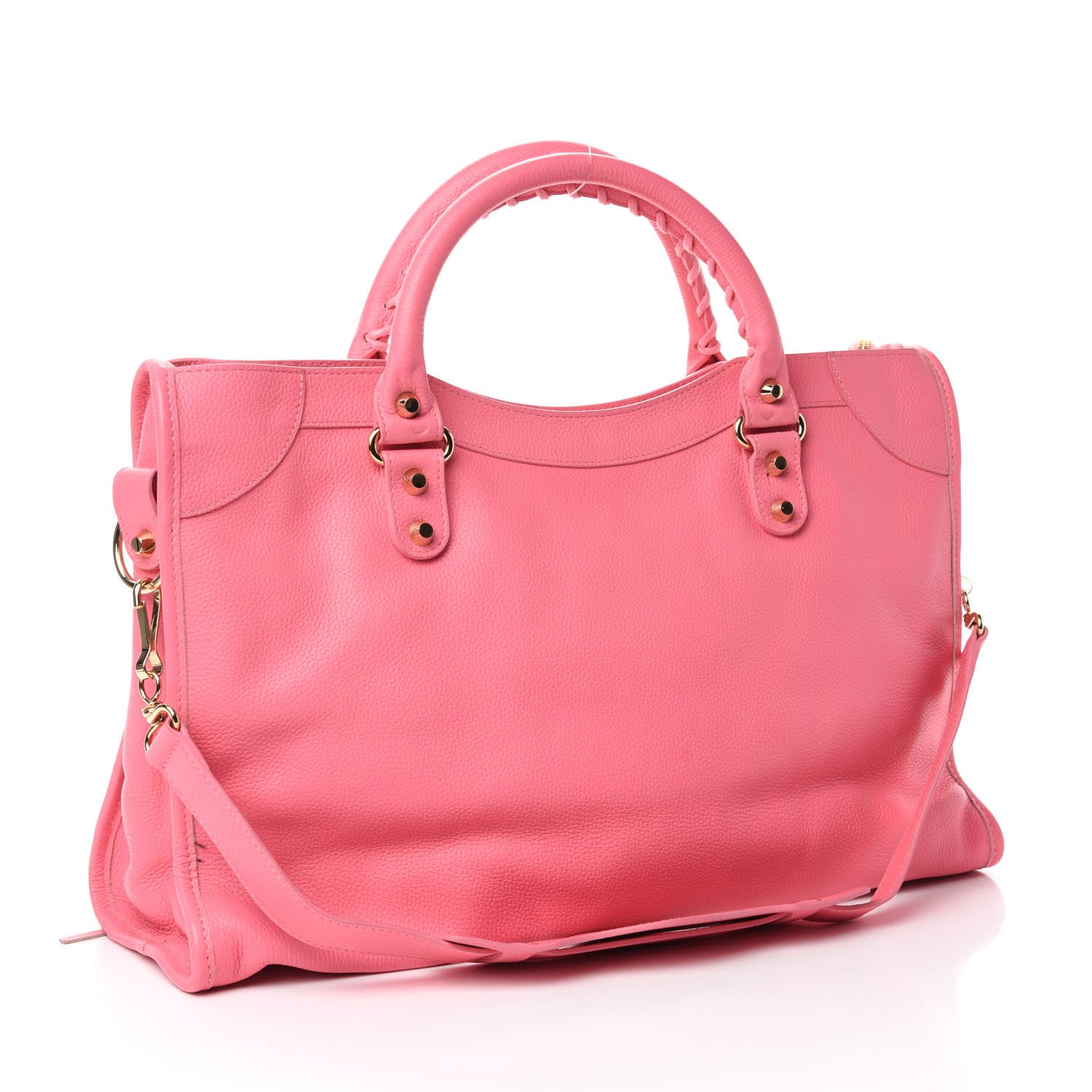 Balenciaga Veau Gravier Classic Gold Hardware City Rose Dragee 3 of 12