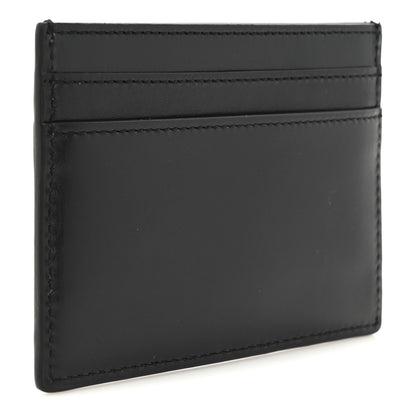 Saint Laurent Calfskin Monogram Credit Card Case Black 3 of 7