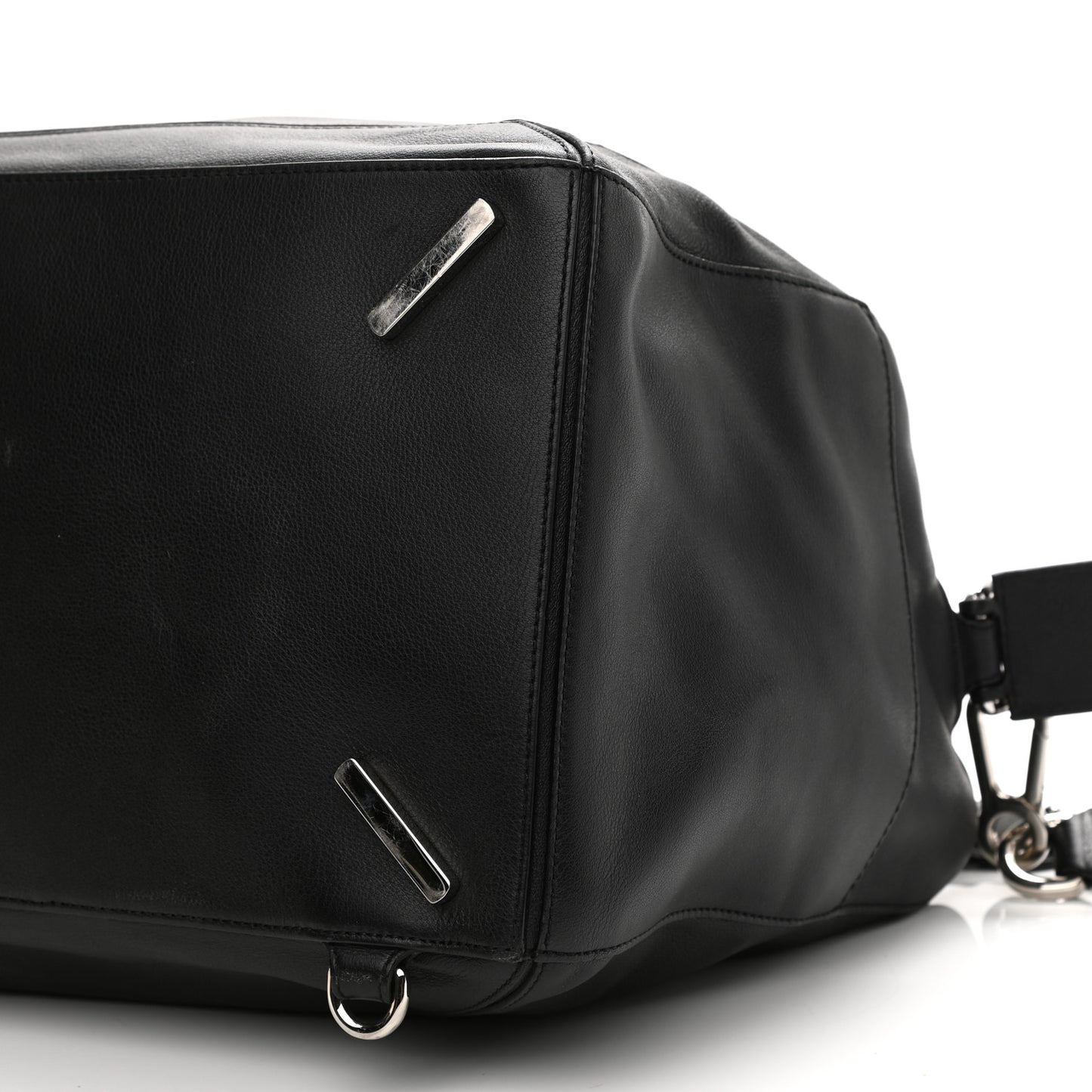 Calfskin XL Zipper Puzzle Bag Black