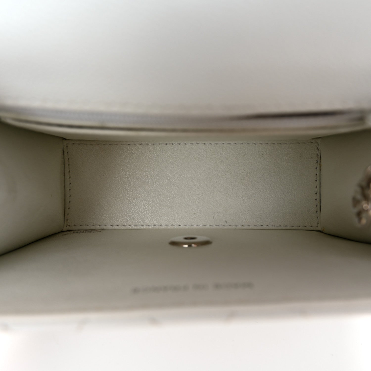 Chanel Caviar Quilted Mini Square Flap White 5 of 13