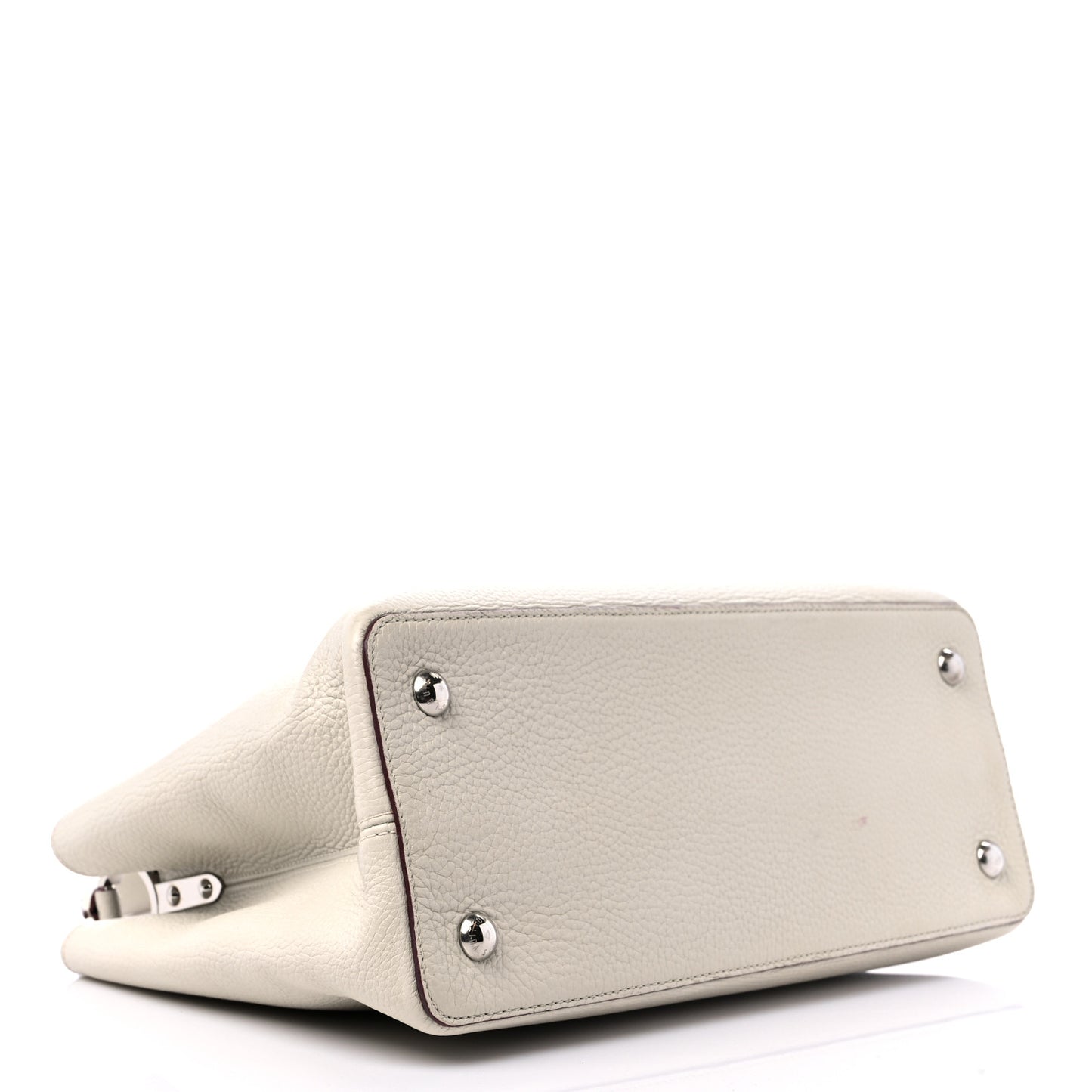 Taurillon Capucines MM Blanc Casse