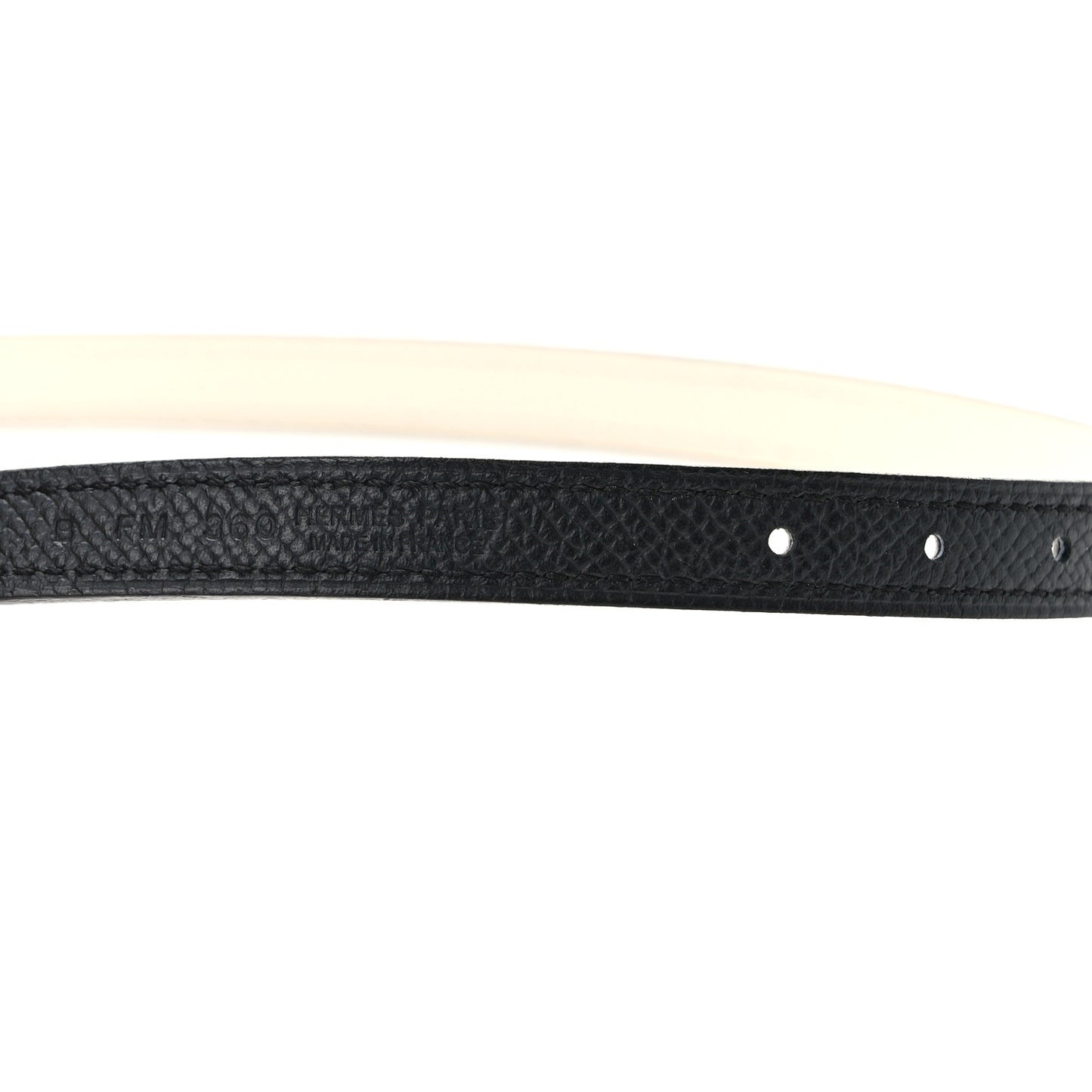 Swift Epsom 13mm H Belt Strap 90 Nata Black