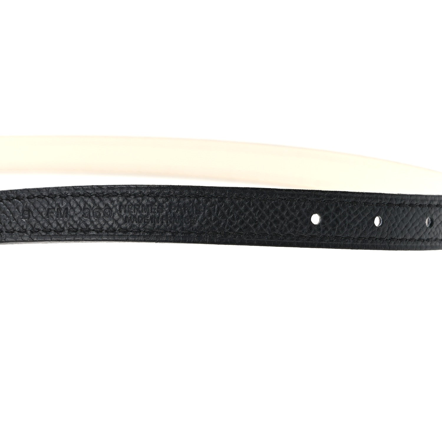 Hermes Swift Epsom 13mm H Belt Strap 90 Nata Black 3 of 4