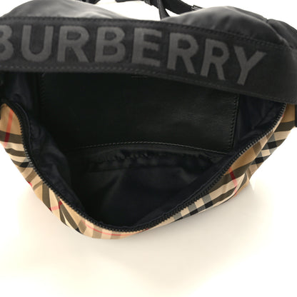 Burberry Nylon Vintage Check Sonny Bum Bag Archive Beige Black 5 of 8