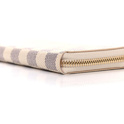 Louis Vuitton Damier Azur Clemence Wallet Rose Ballerine 9 of 10
