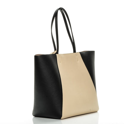 Louis Vuitton Calfskin Lockme Cabas Vanille Black 3 of 9
