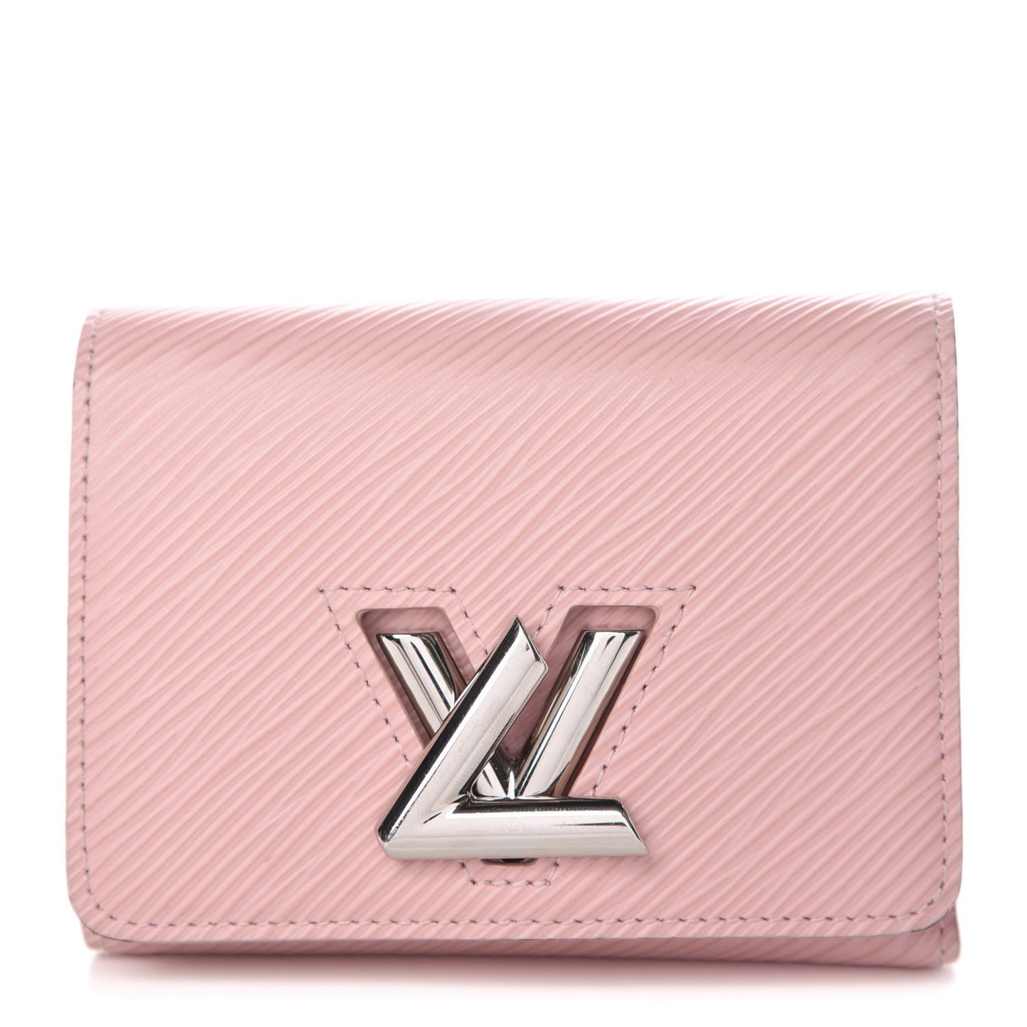 Epi Twist Compact Wallet Rose Ballerine