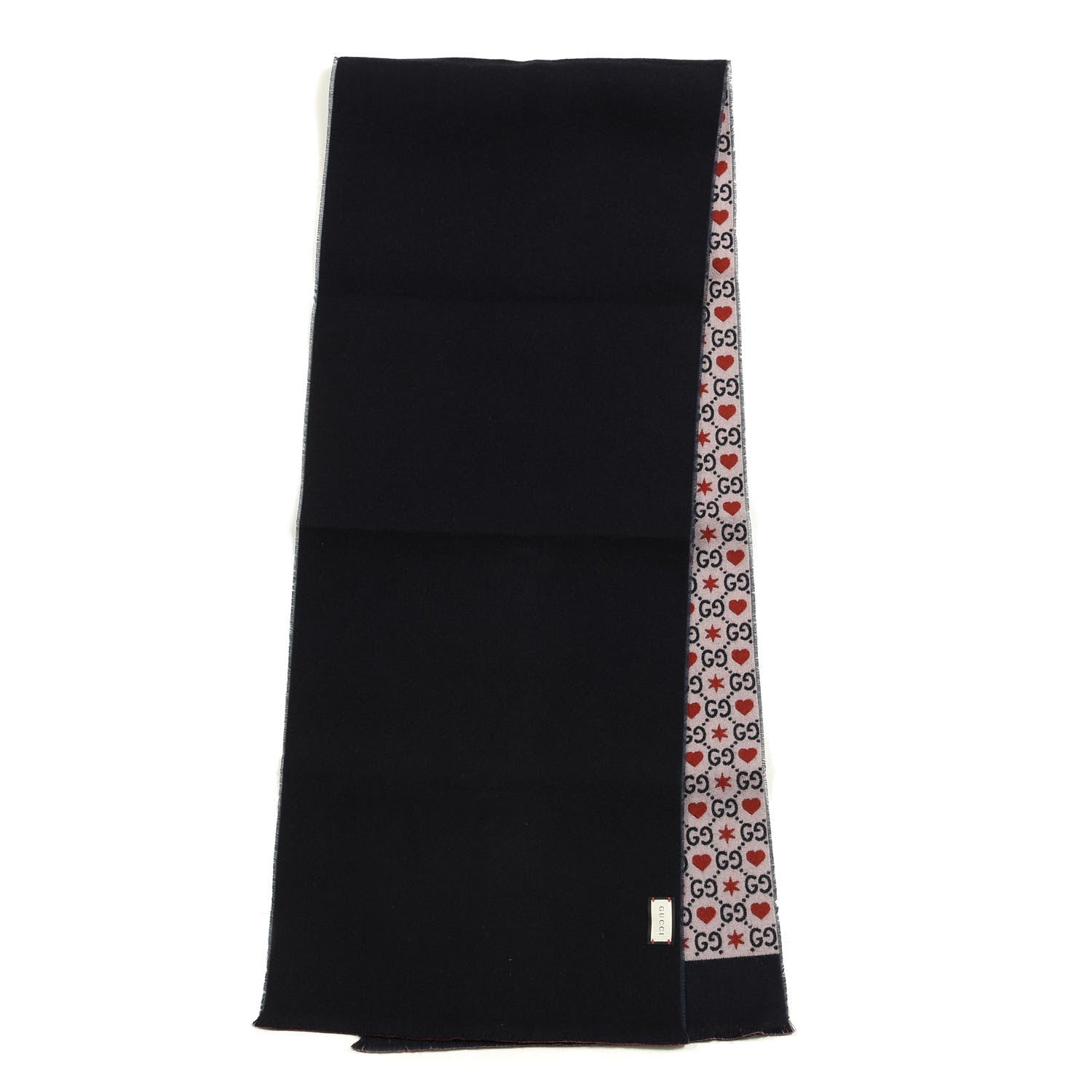 Gucci Wool Cotton GG Monogram MHerry Scarf Violet Pink 1 of 3