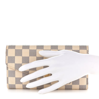 Louis Vuitton Damier Azur Sarah Wallet NM 2 of 10