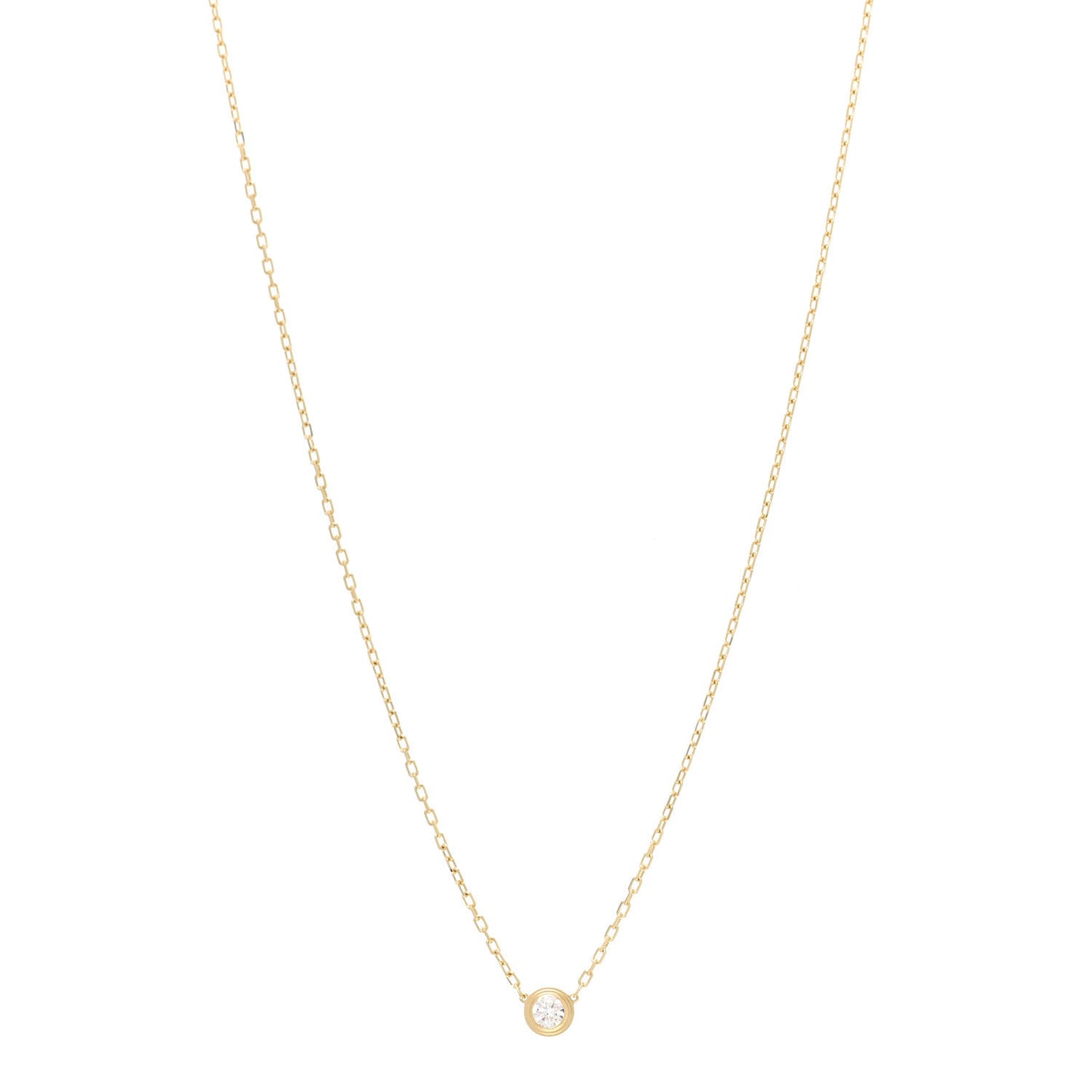 18K Yellow Gold Diamond LM D'Amour Pendant Necklace