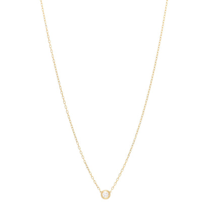 Cartier 18K Yellow Gold Diamond LM D'Amour Pendant Necklace 1 of 6
