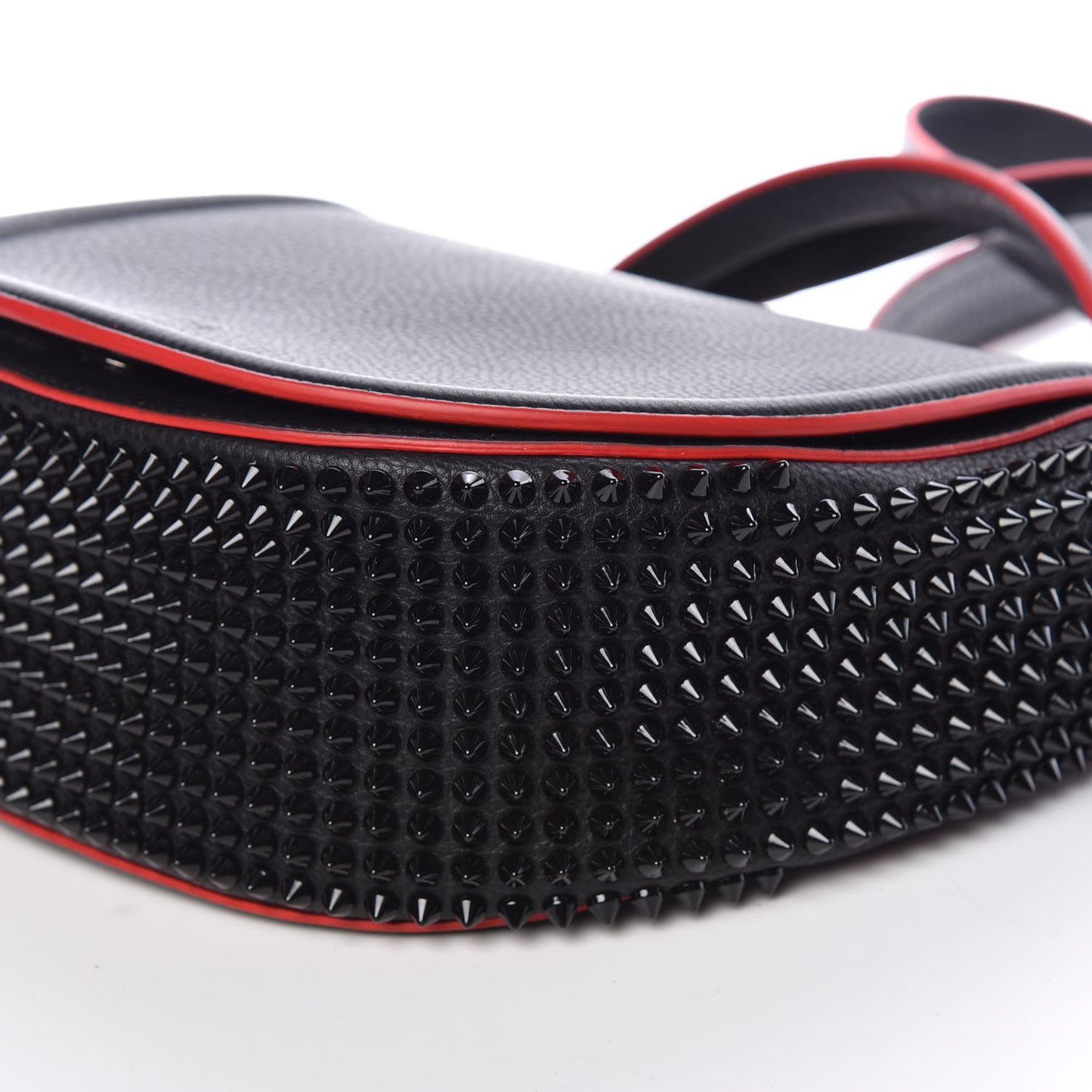 Calfskin Spikes Panettone Messenger Black